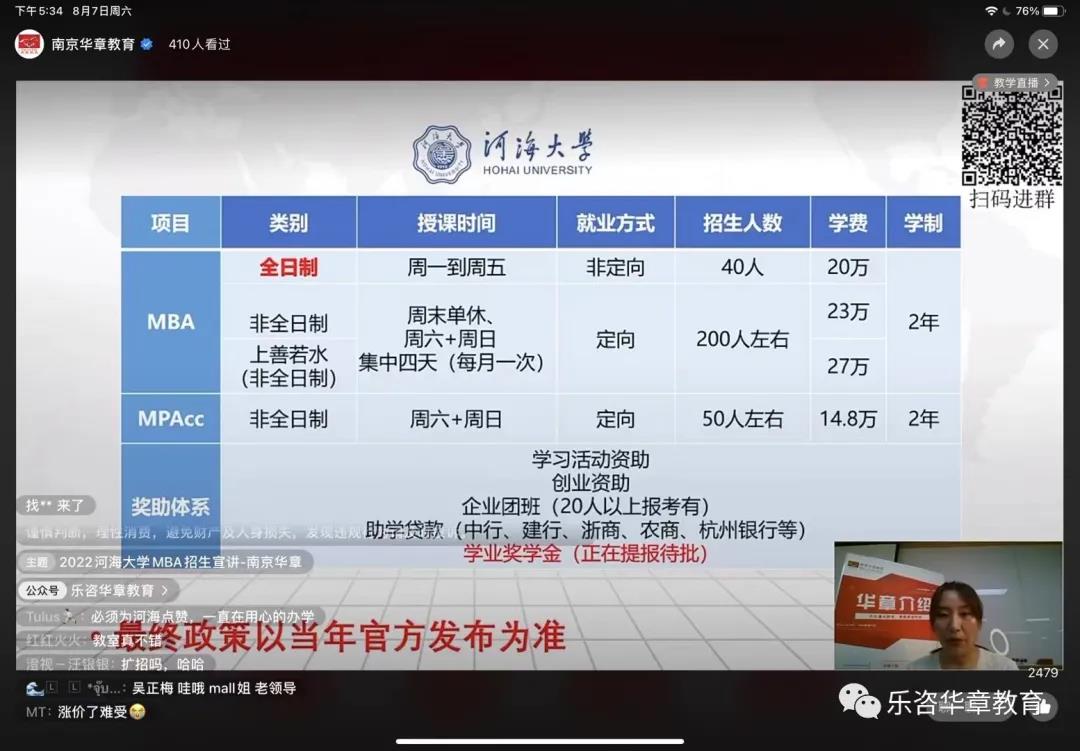 河海MBA学费涨