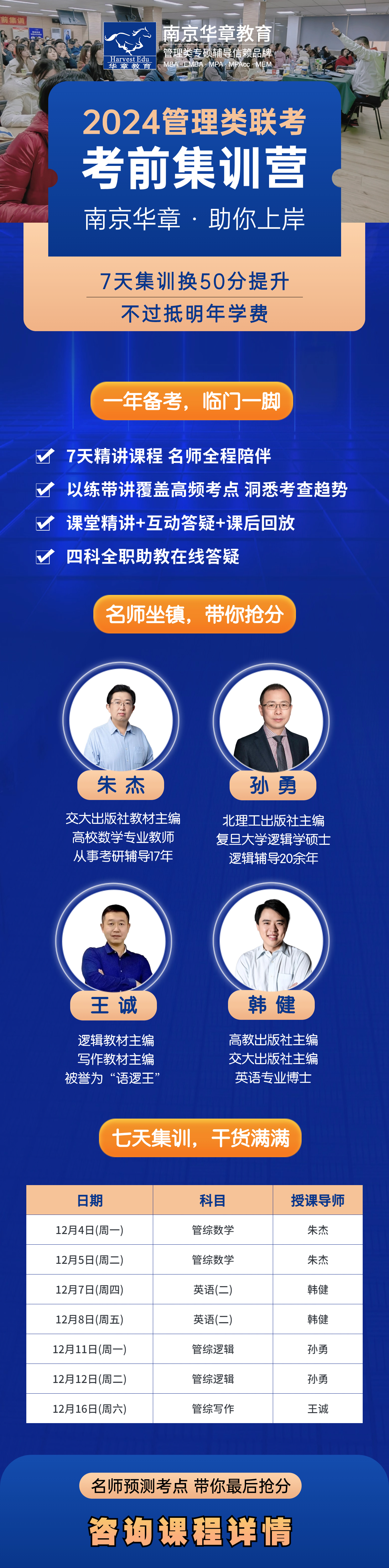 2024管理类联考考前集训营