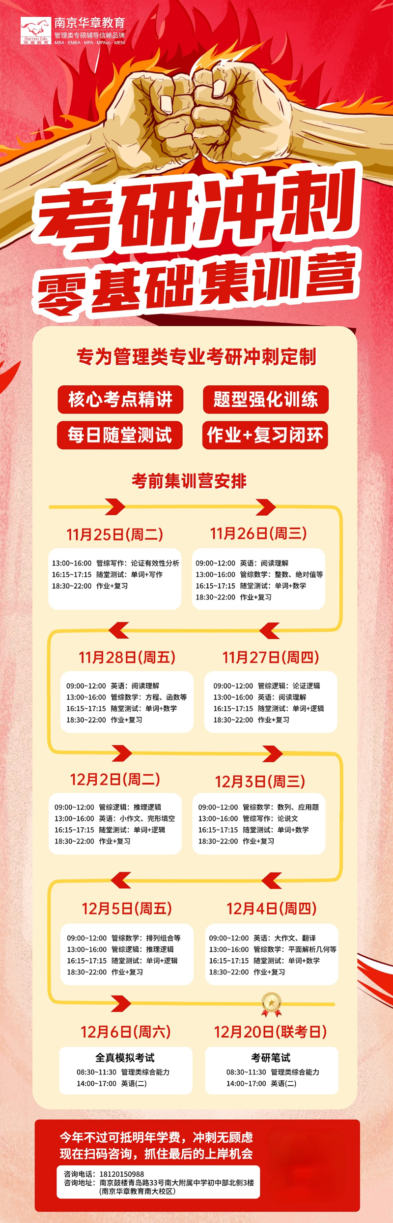 南京华章零基础考前集训